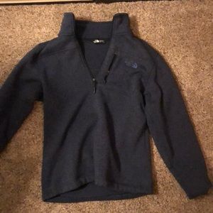 North face navy quarter zip